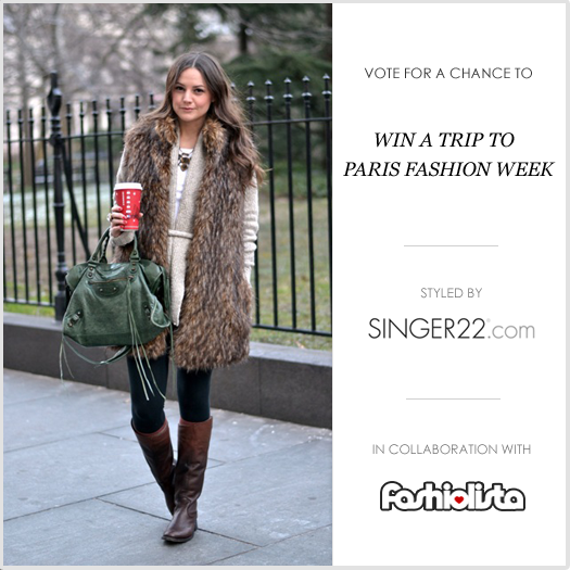 win a trip to paris fashion week with singer 22 and fashiolista