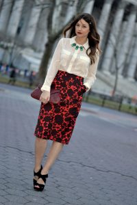 marc by marc floral skirt
