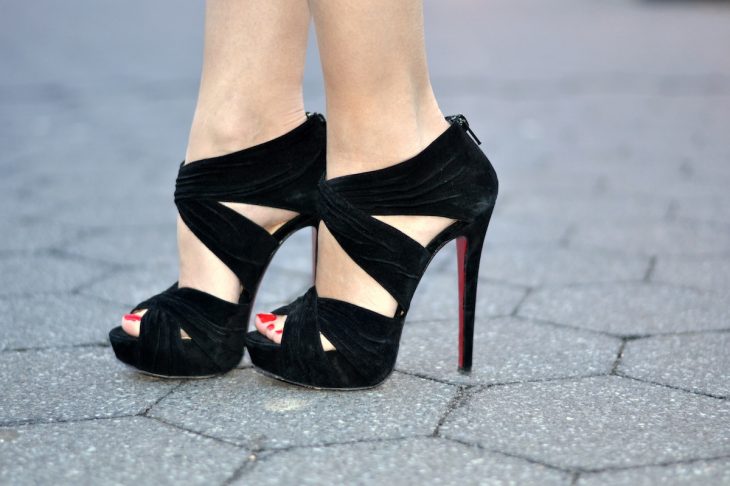 louboutin suede sandals