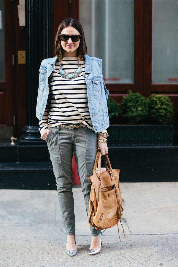 weekend casual stripes + cargo 