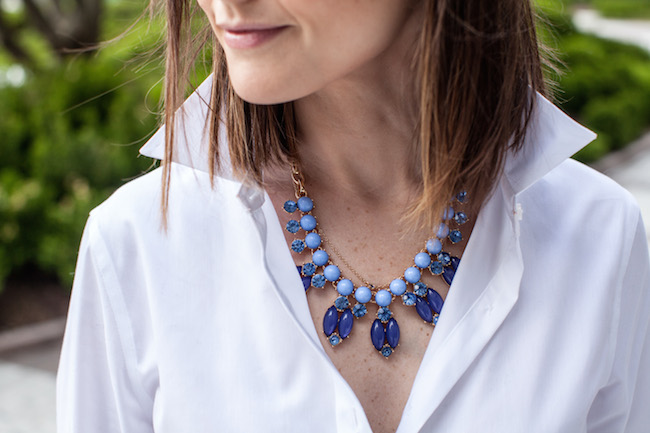 BaubleBar blue necklace