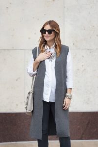 How to wear grey denim with all grey.