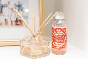 house of harper adds finishing touches to her home decor with L'Occitane fragrances.