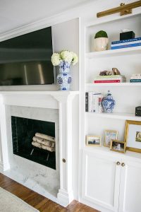 how to style builtins around your fireplace