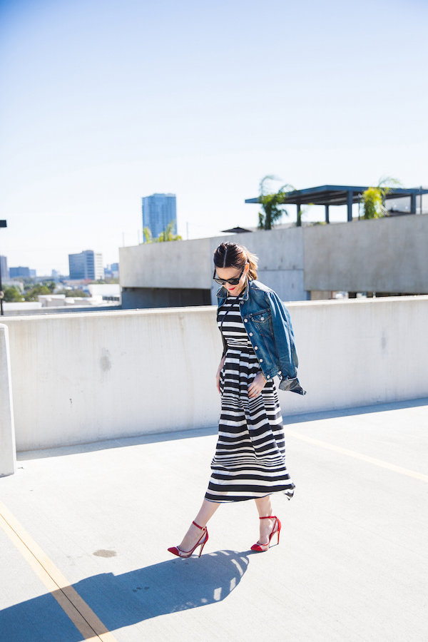 how to style a midi dress