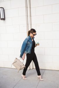 how to style a black jumpsuit for day