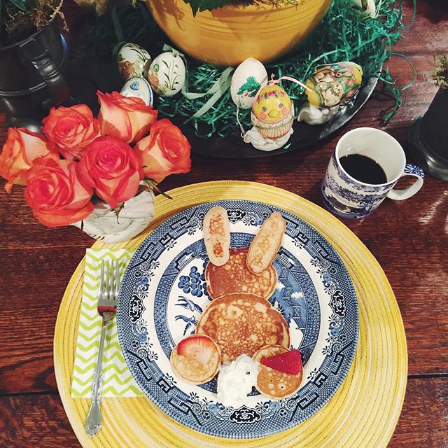 easter bunny pancakes