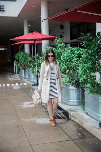 how to style a striped shirt dress