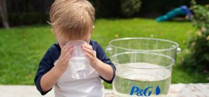 P&G delivers safe drinking water packets to billions.