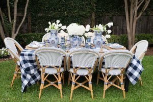 how to: stylish outdoor table set up for brunch