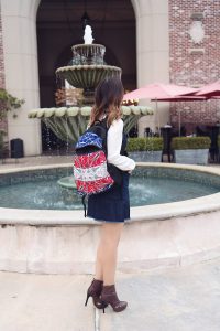 Rachel Zoe x eBay charity backpack in Americana print
