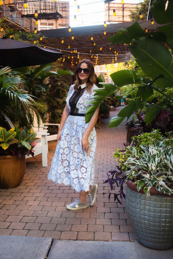 How to style the Self Portrait Flower Garden lace dress