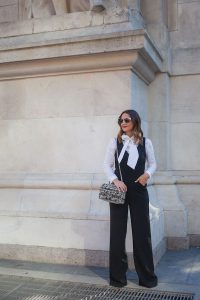How to style Trina Turk black Andrina jumpsuit