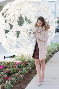 Caroline shows how to style a sequin skirt for winter