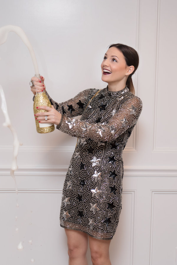 Caroline shows what to wear for a New Year's Party