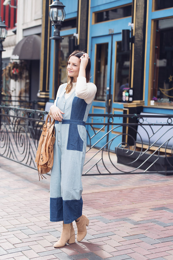 How to style a denim jumpsuit