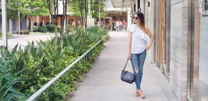 How to style an off shoulder ruffle top