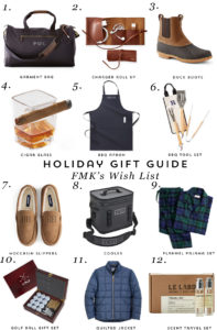 House of Harper Holiday Gift Guide: For Him - FMK's Wish List