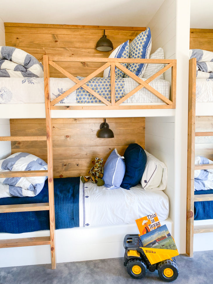 Tour the bunk room in the Hill Country Home of Caroline Harper Knapp of House of Harper