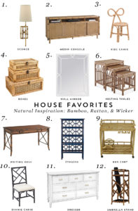House of Harper House Favorites - Natural Inspiration: Bamboo, Rattan, and Wicker