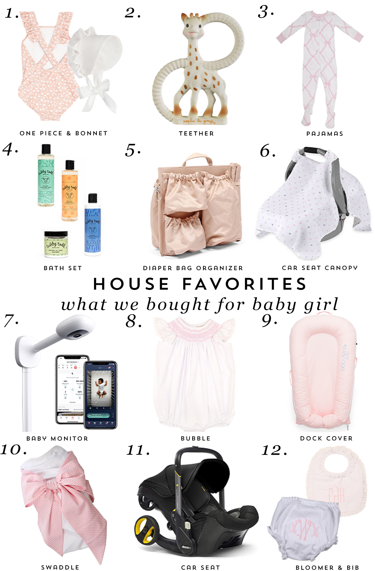 pretty house baby set