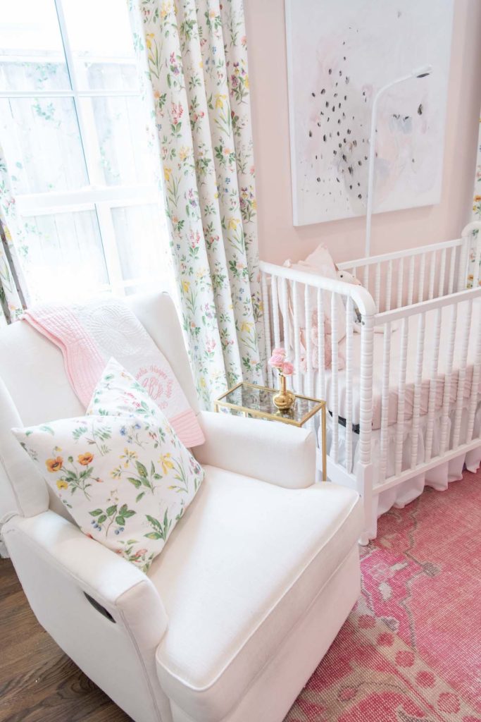 Sharing Millie's Nursery | Feminine and pink nursery design