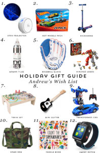 Boys Gift Guide: Andrew's Wish List